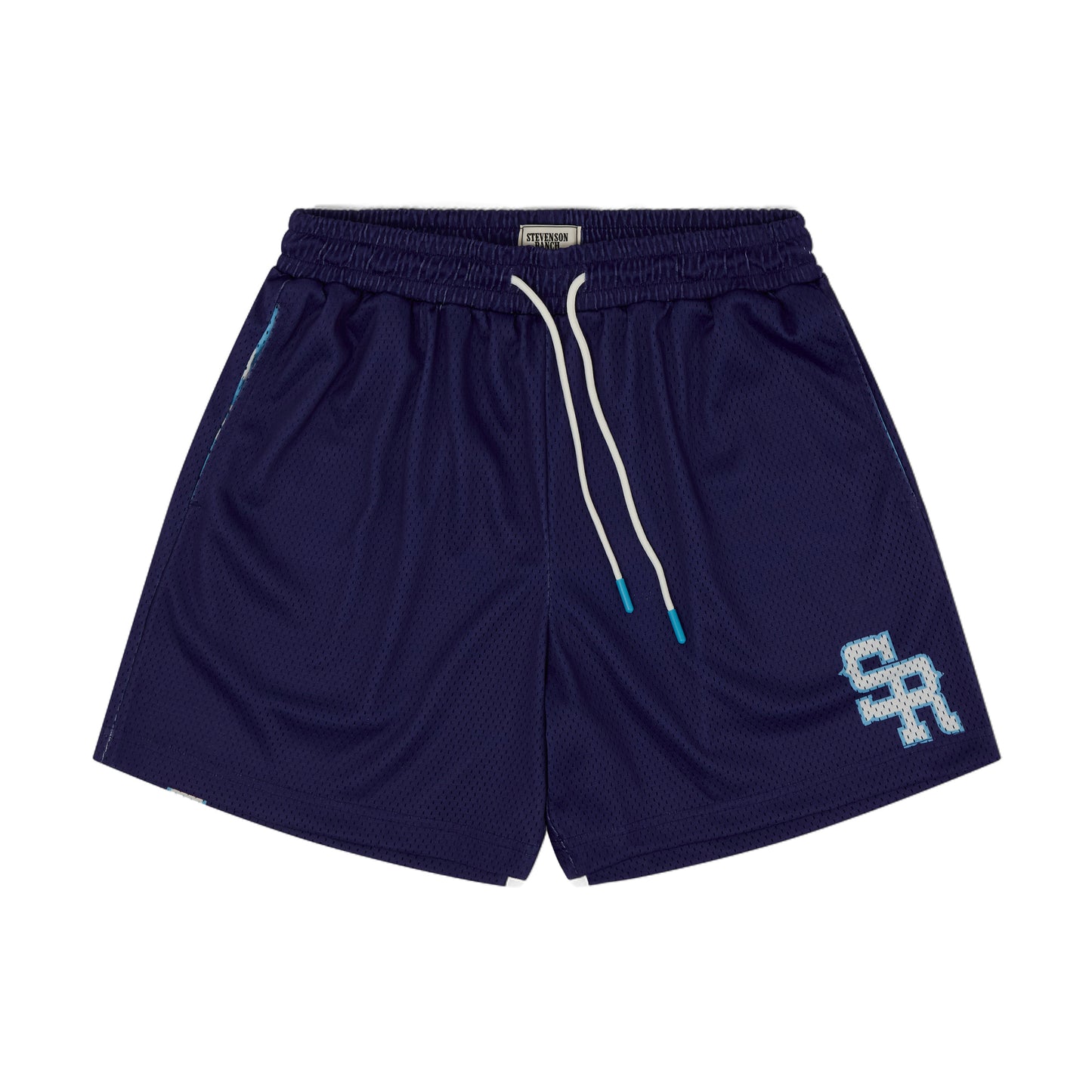 Varsity Mesh Shorts (Navy/White)