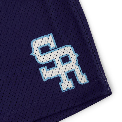 Varsity Mesh Shorts (Navy/White)