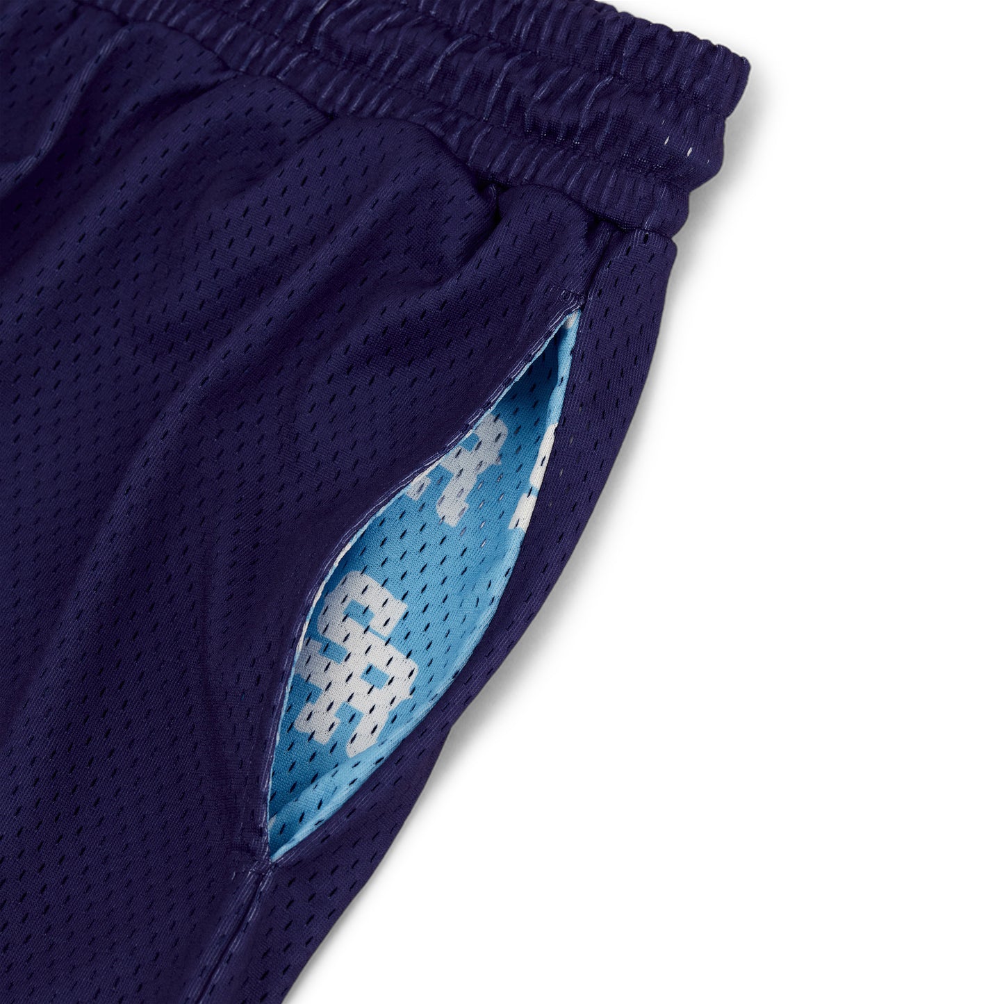 Varsity Mesh Shorts (Navy/White)