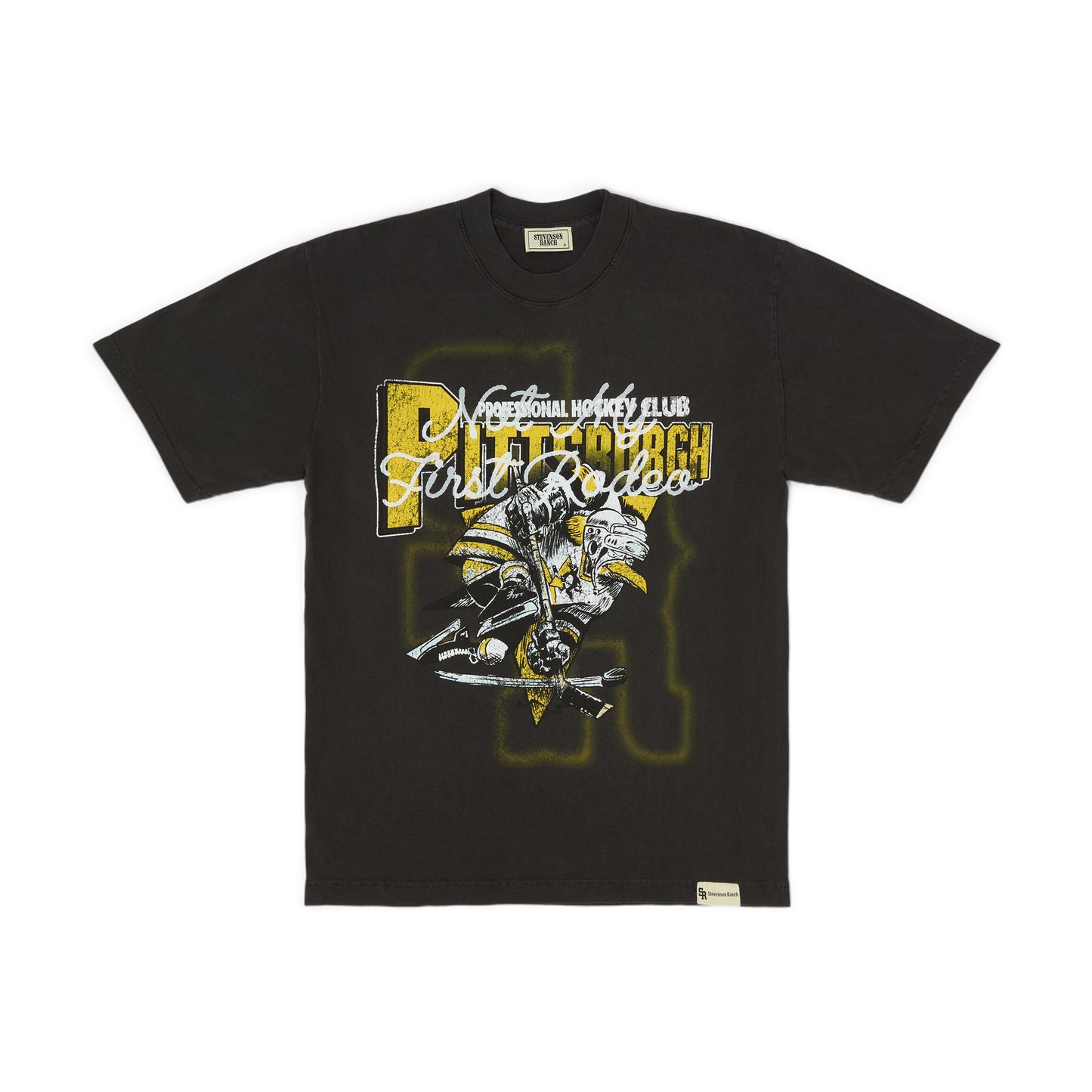 Stevenson Ranch x Pittsburgh "Lemieux" Tee (Vintage Black)