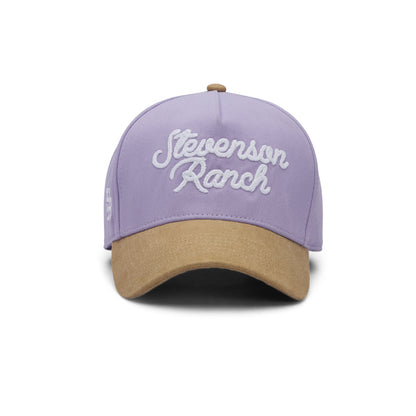 Midtown "Script Logo" Structured Hat (Purple/Tan)