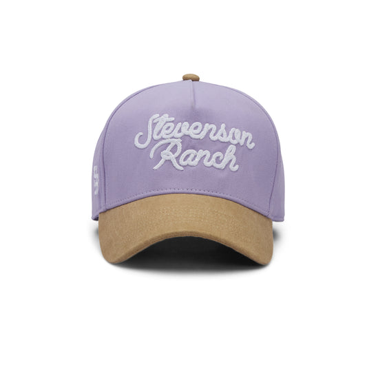 Midtown "Script Logo" Structured Hat (Purple/Tan)