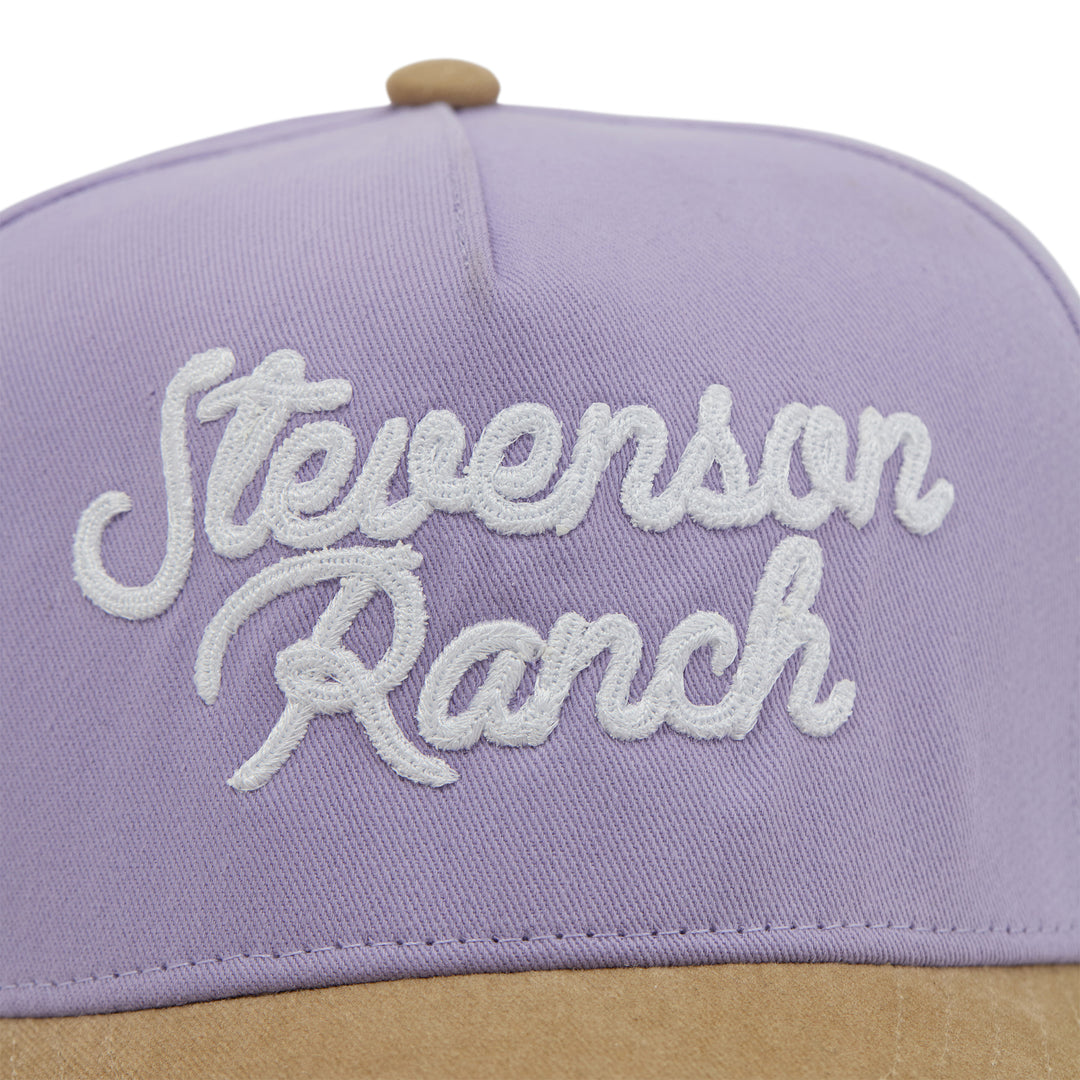 Midtown "Script Logo" Structured Hat (Purple/Tan)