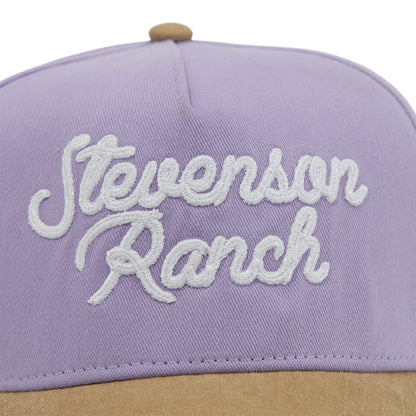 Midtown "Script Logo" Structured Hat (Purple/Tan)