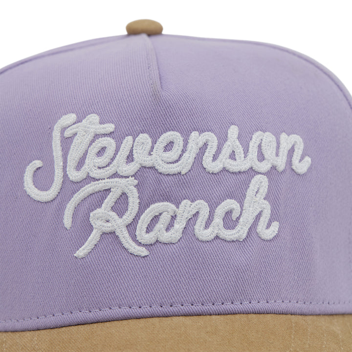 Midtown "Script Logo" Structured Hat (Purple/Tan)