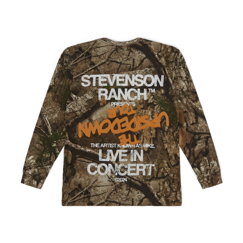 Stevenson Ranch x The Upsidedown Tour Camo Longsleeve Tee