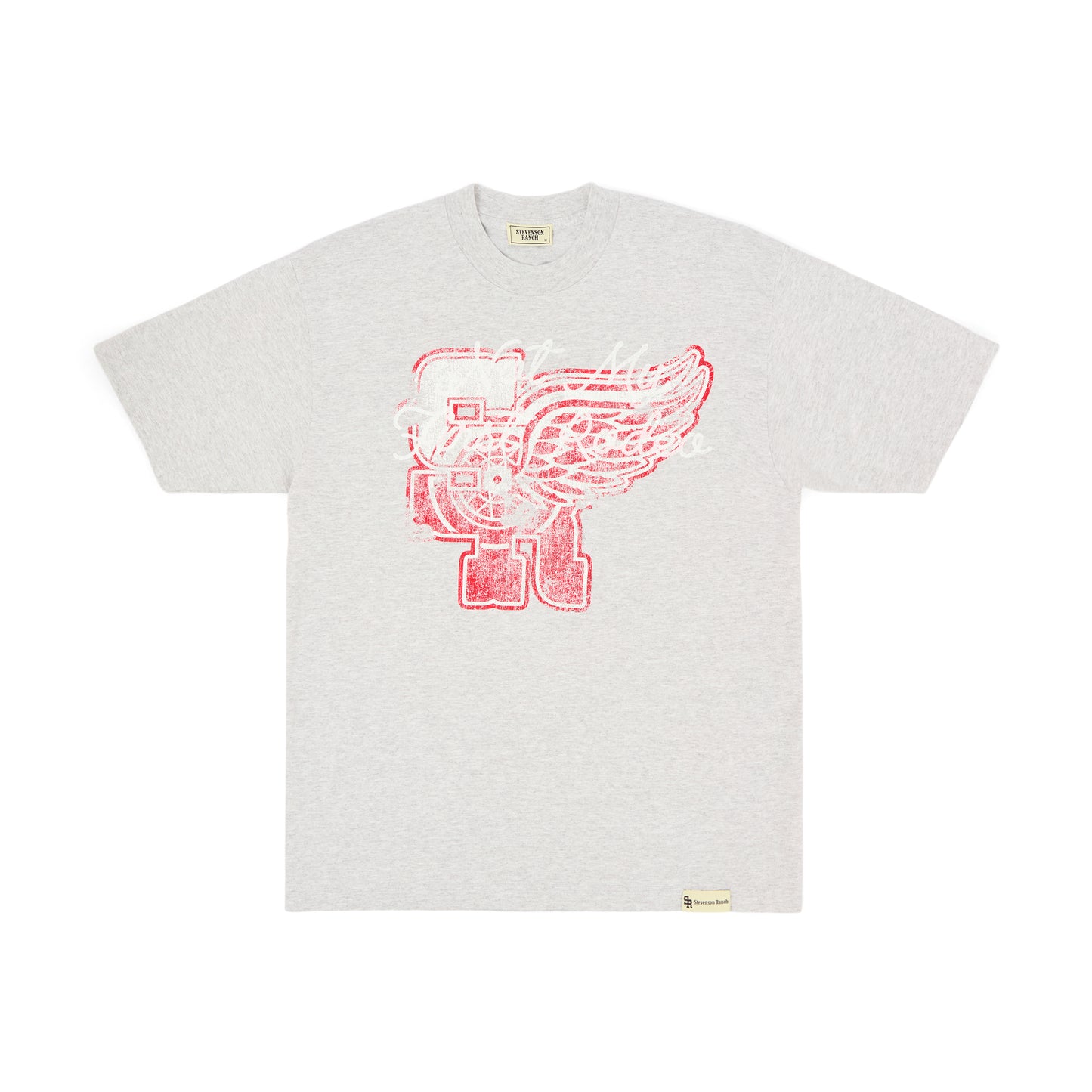 Stevenson Ranch x Detroit "Mr. Hockey" Tee (Ash Grey)