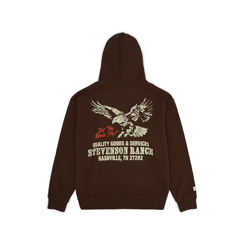 Let The Birds Fly Hoodie (Brown)