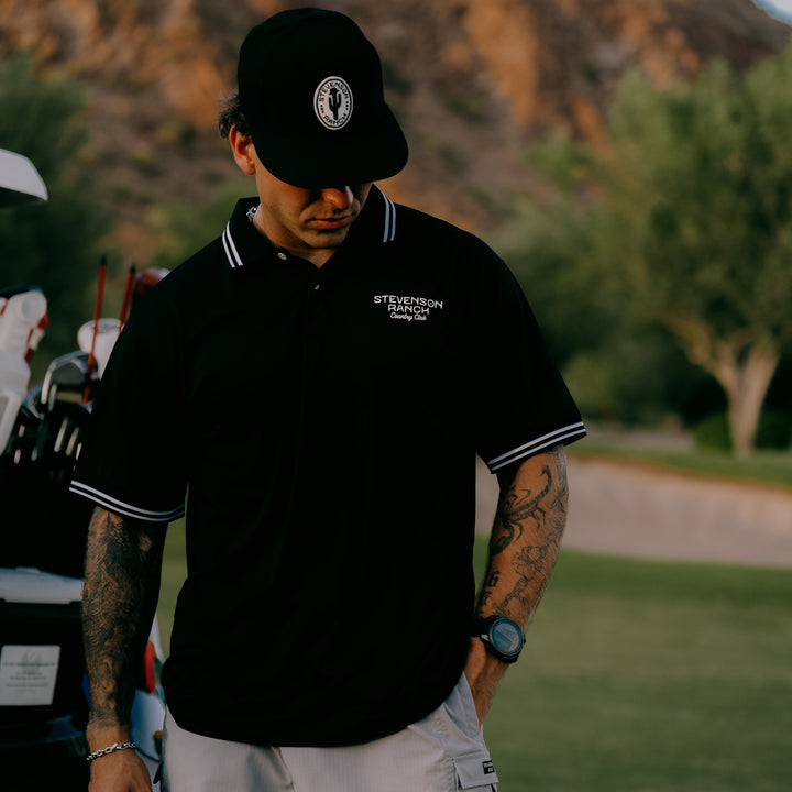 Country Club Golf Polo (Black)