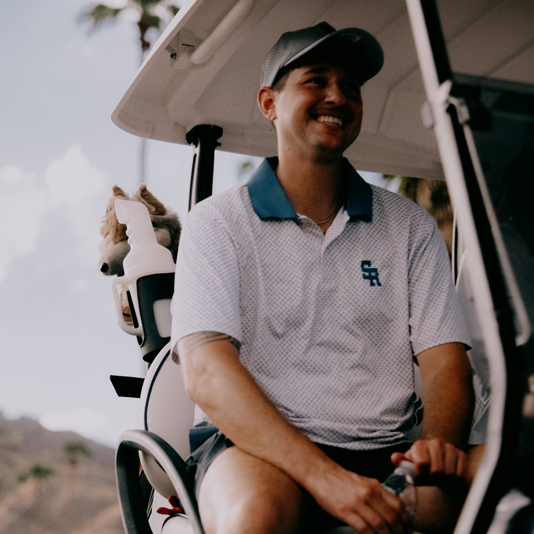 Labyrinth Golf Polo (Blue)