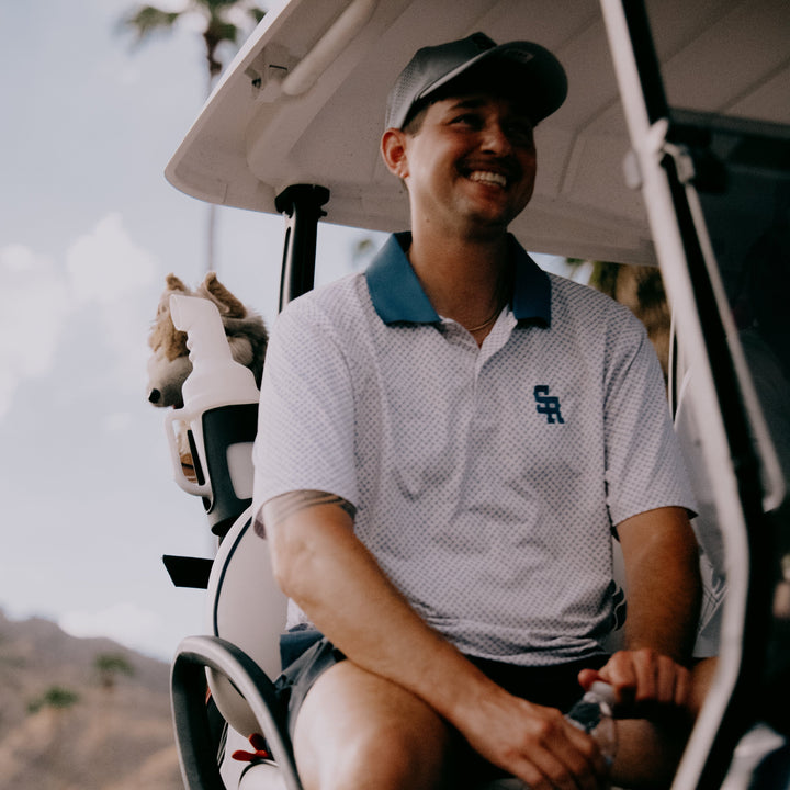 Labyrinth Golf Polo (Blue)
