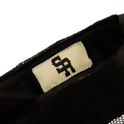 Rose Trucker Hat (Black)