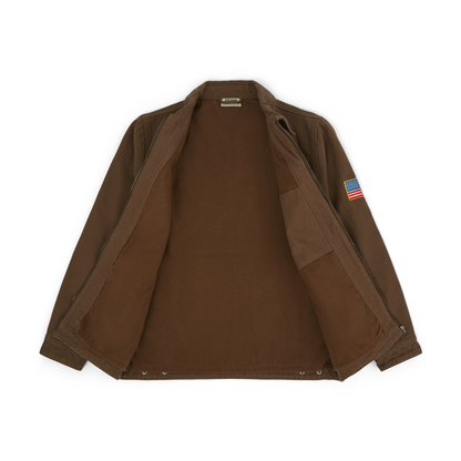 Jobsite Canvas Work Jacket (Brown)