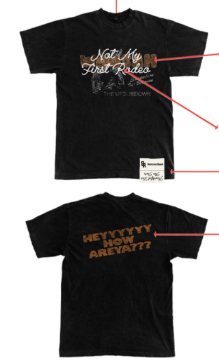 Stevenson Ranch x Upsidedown Tour Pt.2 "Woosah" Tee (Black)