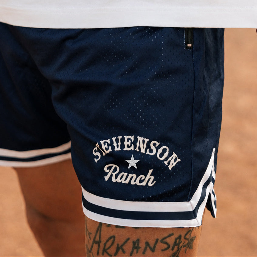 Throwback Shorts (Navy/White) | Stevenson Ranch – Stevenson Ranch