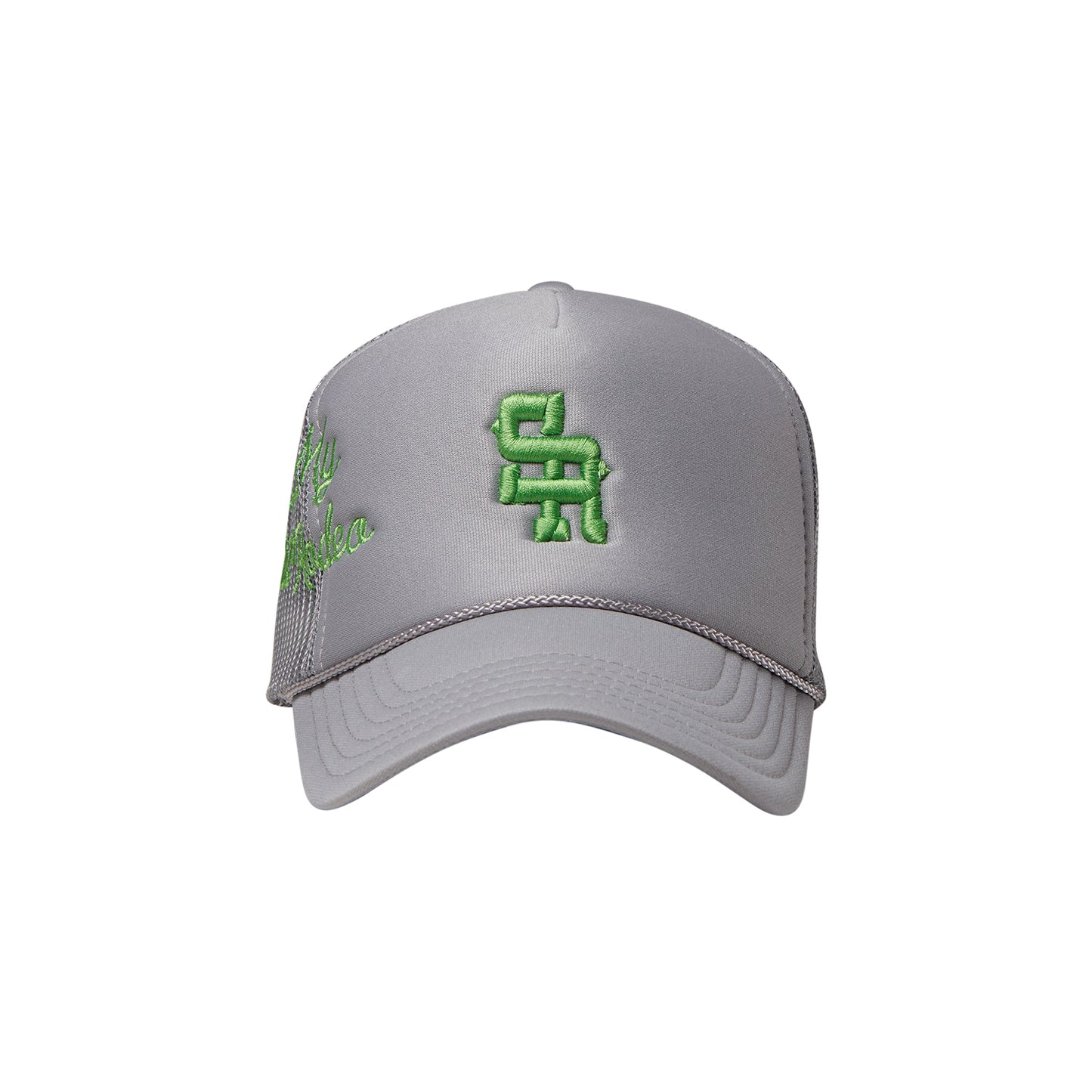 NMFR Classic Trucker Hat (Grey/Green)