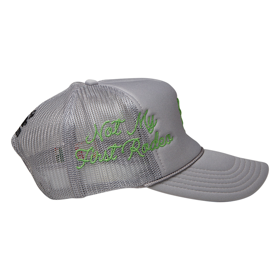 NMFR Classic Trucker Hat (Grey/Green)