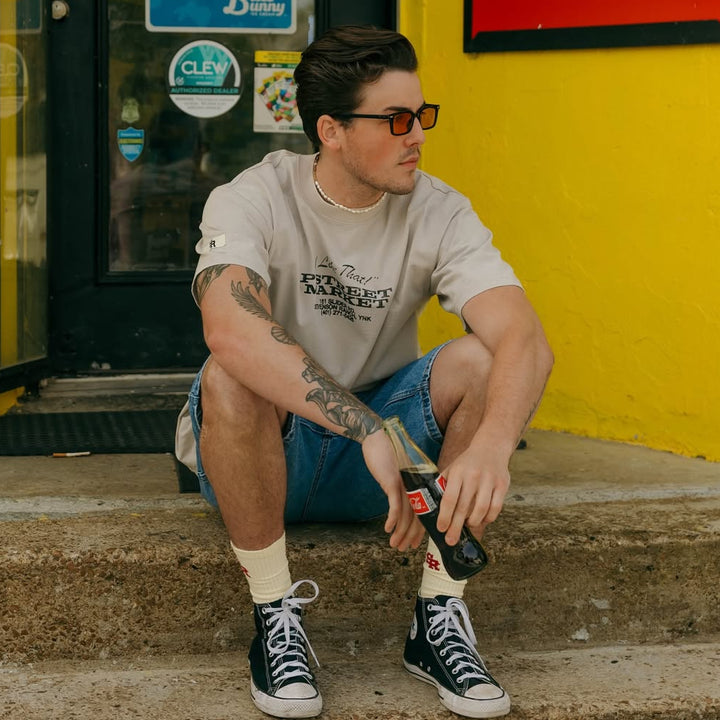 P Street Market Tee (Beige)
