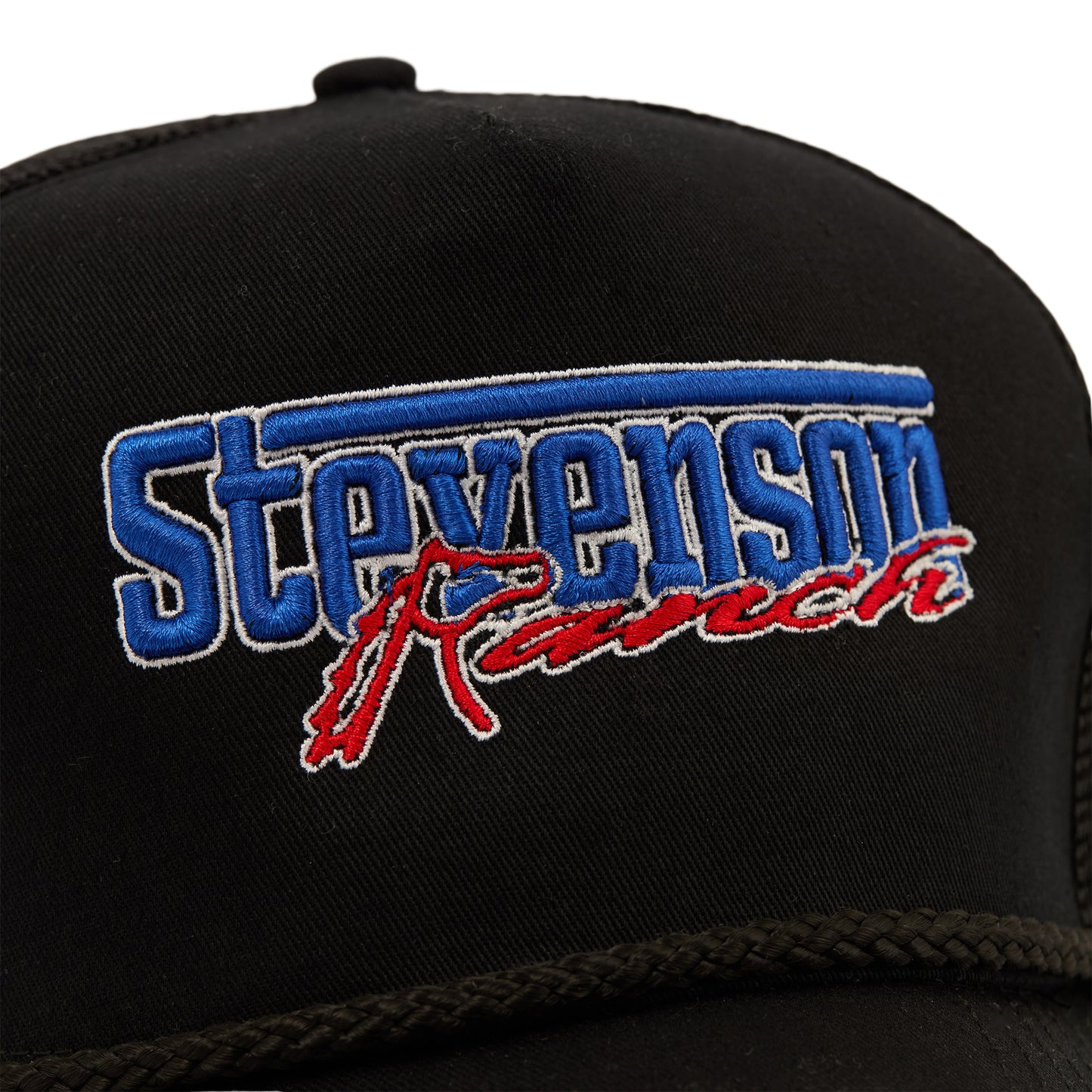 Structured Rope Trucker Hat (Black)