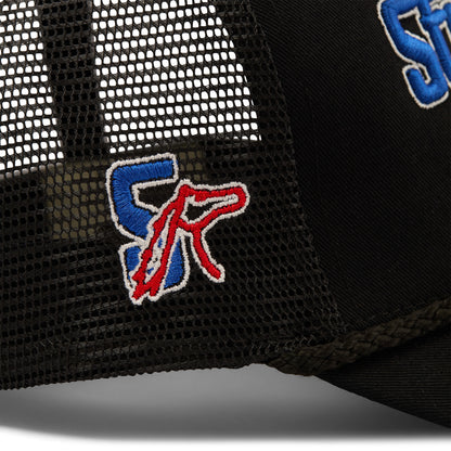 Structured Rope Trucker Hat (Black)