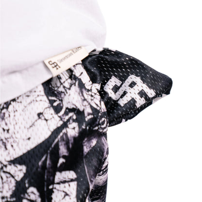 Premium Mesh Varsity Shorts (Arctic Camo)