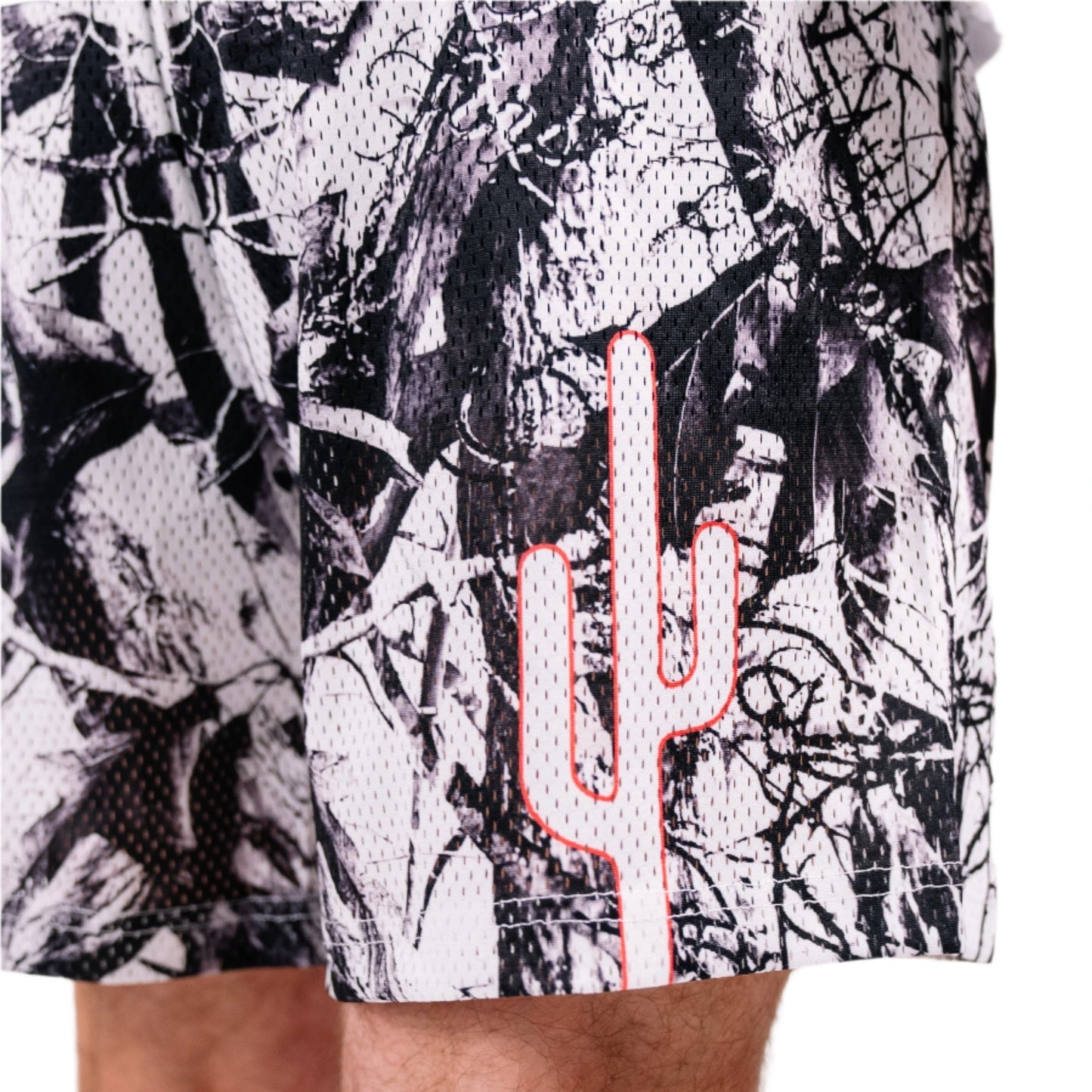 Premium Mesh Varsity Shorts (Arctic Camo)