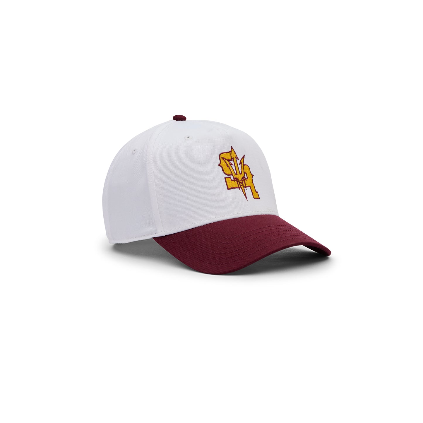 Stevenson Ranch x Arizona "Sparky" Hat (White/Maroon)