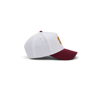 Stevenson Ranch x Arizona "Sparky" Hat (White/Maroon)