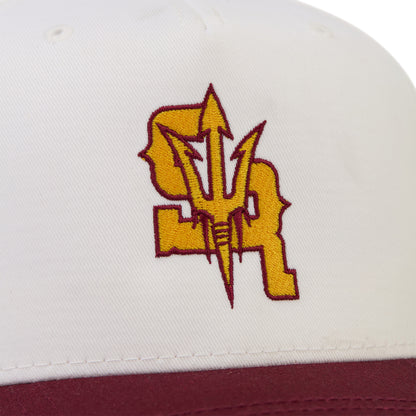 Stevenson Ranch x Arizona "Sparky" Hat (White/Maroon)