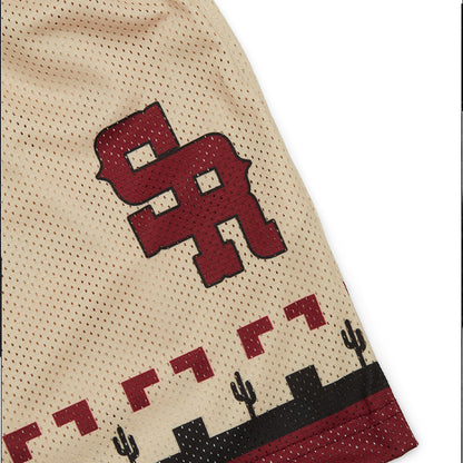 Stevenson Ranch x Coyotes Mesh Shorts (Tan)