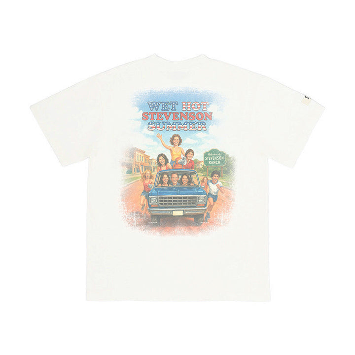 WHSS Cartoon Crop Tee (White)
