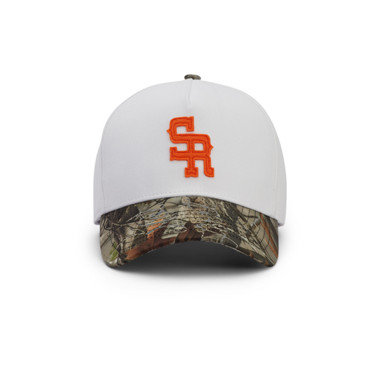 "The Midtown" Structured Hat (White/Camo)