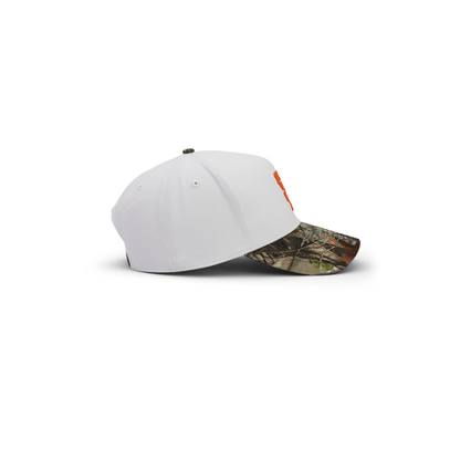 "The Midtown" Structured Hat (White/Camo)