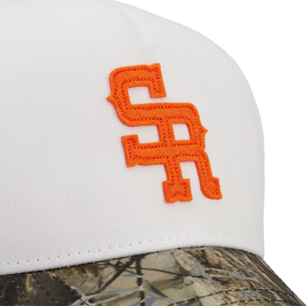 "The Midtown" Structured Hat (White/Camo)