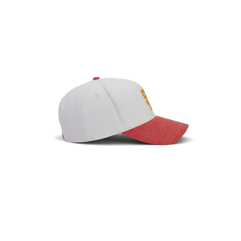 "The Midtown" Structured Hat (White/Red)