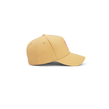 "The Midtown" Structured Hat (Tan/Pink)