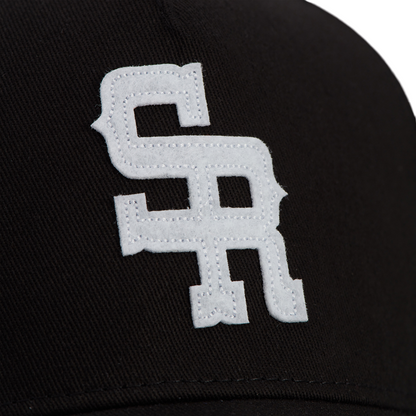 "The Midtown" Structured Hat (Black/White)