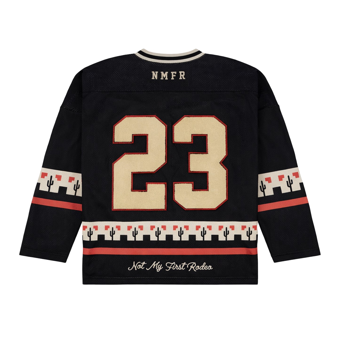 Winter Classic Hockey Jersey (Black/Red/Cream)