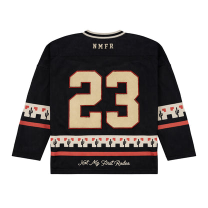 Winter Classic Hockey Jersey (Black/Red/Cream)
