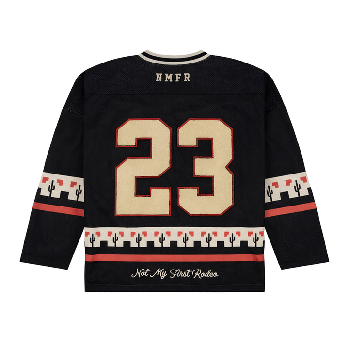 Winter Classic Hockey Jersey (Black/Red/Cream)