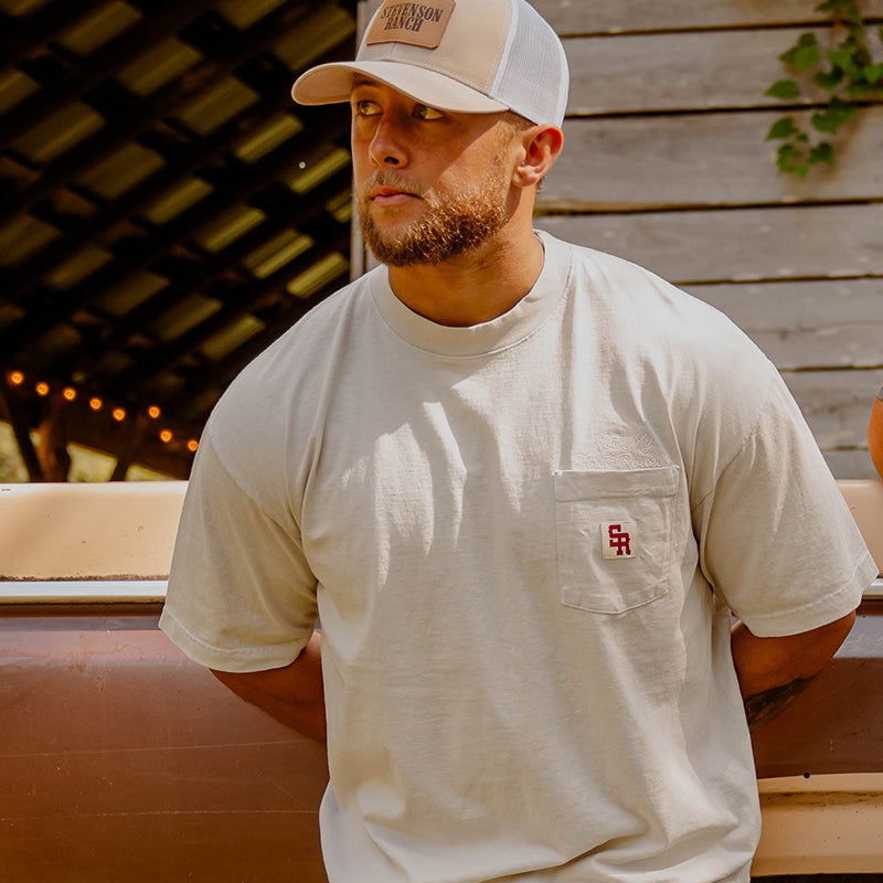 Concealed Carry Pocket Tee (Cement)