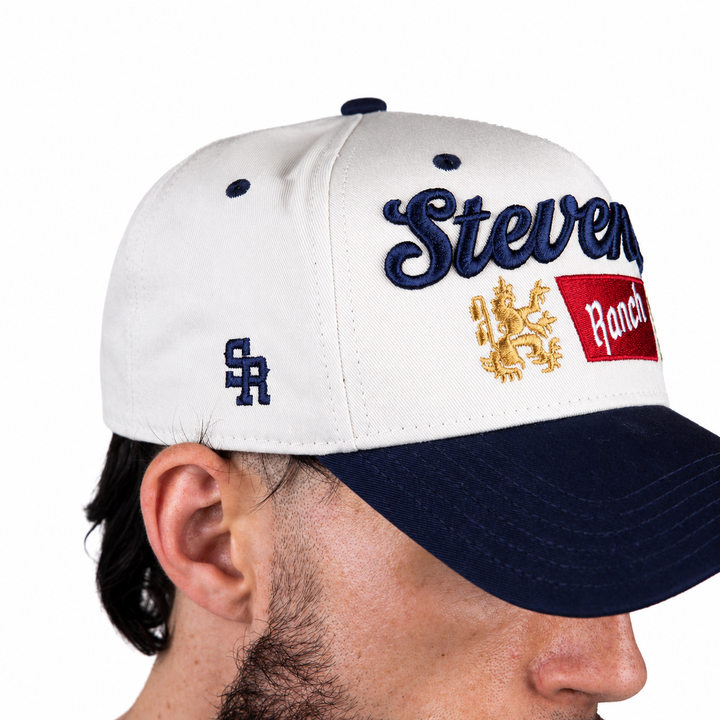 Red Rocks A-Frame Hat (Cream/Blue)