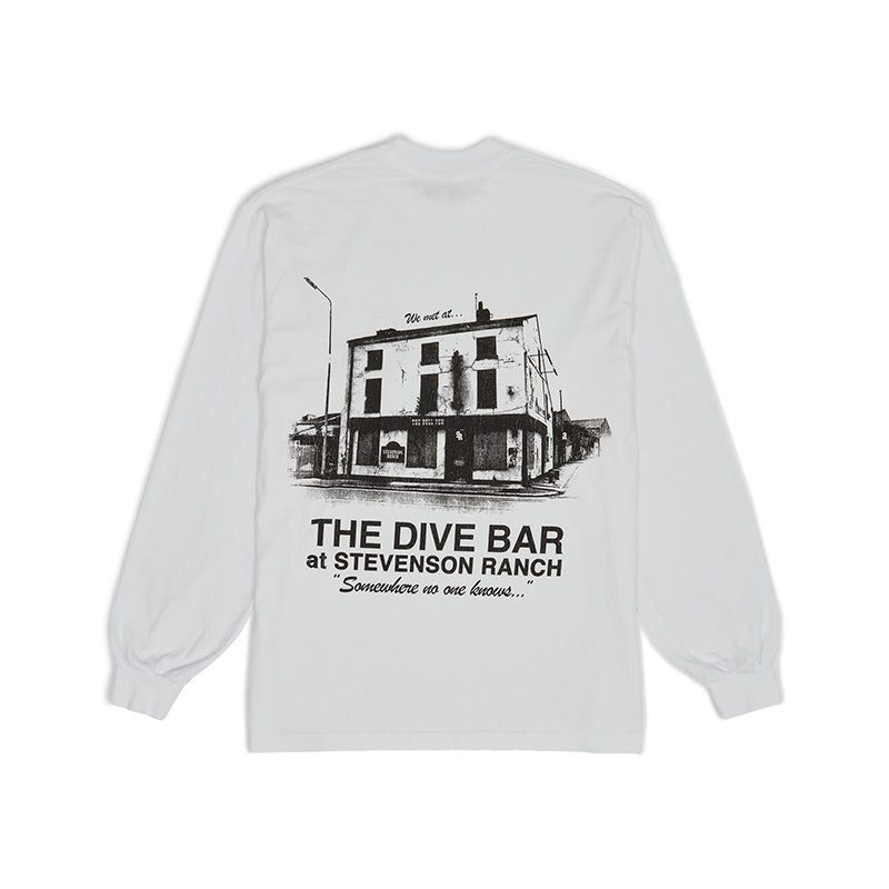 Stevenson Ranch x The Lows Dive Bar Longsleeve Tee (White)