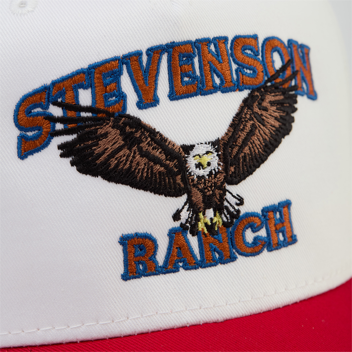 Flying Eagle Structured Hat (White/Red)