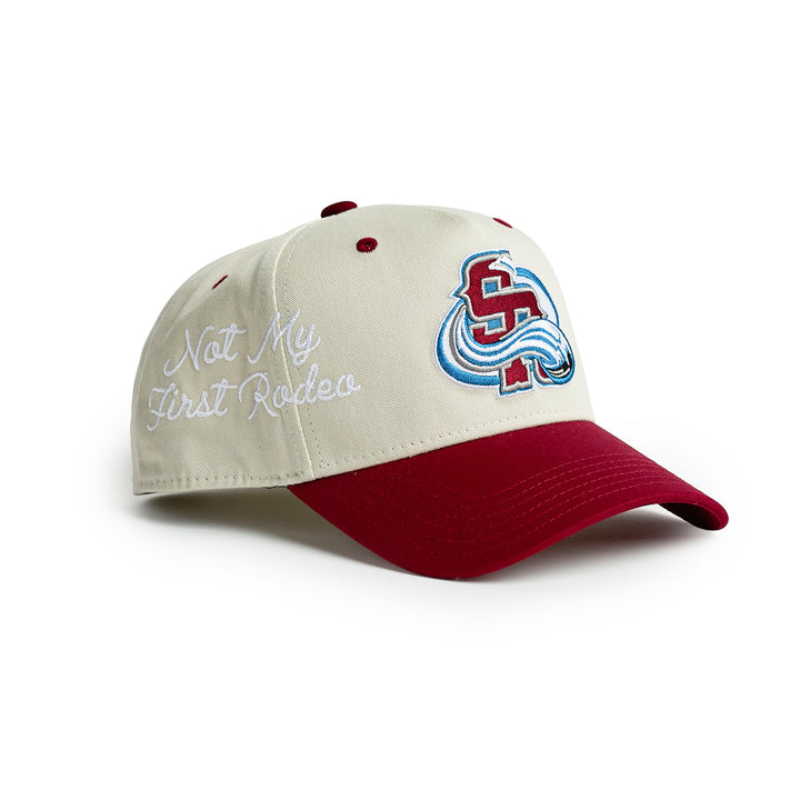 Red Rocks A-Frame Hat (Cream/Maroon)