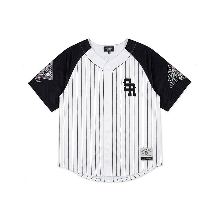 Pinstripe Baseball Jersey (Ivory/Black)