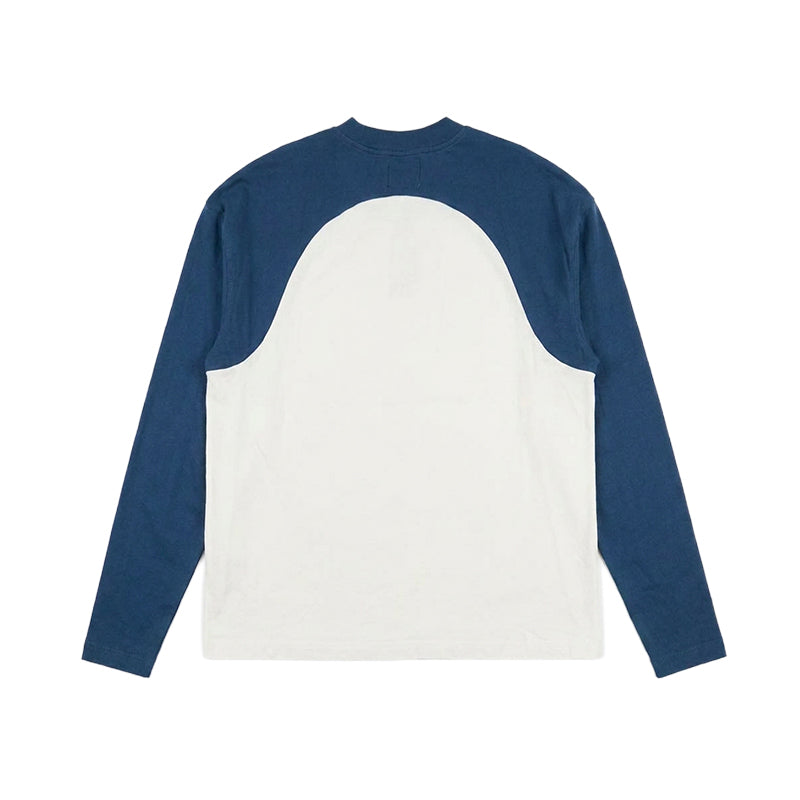 Warm Up Longsleeve Tee (Navy/White)