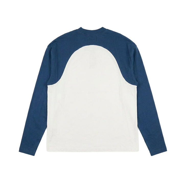 Warm Up Longsleeve Tee (Navy/White)