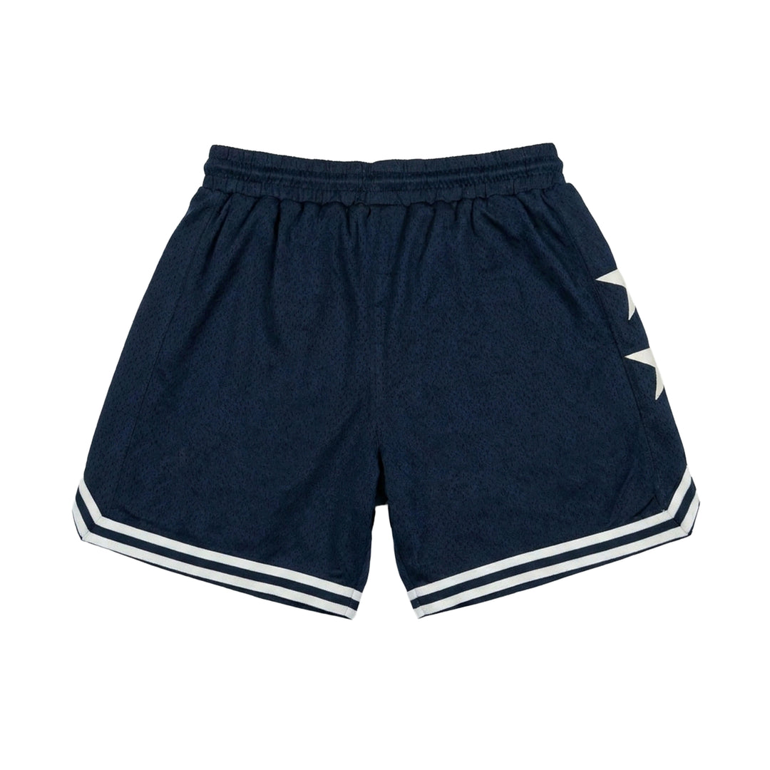 Throwback Mesh Shorts (Navy/White)