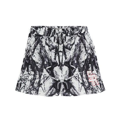 Premium Mesh Varsity Shorts (Arctic Camo)